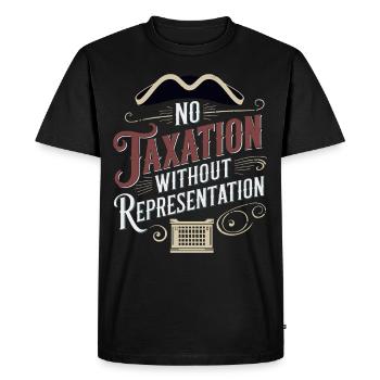 Boston Tea 1773 Révolution américaine Historique - T-shirt Premium bio Homme - noir - Devant - Nico (187cm)