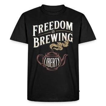Boston Tea 1773 Révolution américaine Historique - T-shirt Premium bio Homme - noir - Devant - Nico (187cm)