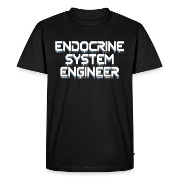 Science médicale pour l’endocrinologie - T-shirt Premium bio Homme - noir - Devant - Nico (187cm)