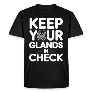Science médicale pour l’endocrinologie - T-shirt Premium bio Homme - noir - Devant - Nico (187cm)