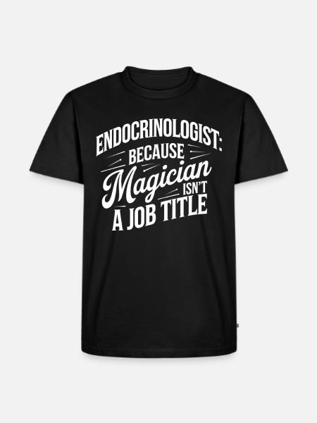 Medical Science for Endocrinology - Men's Premium Organic T-Shirt - black