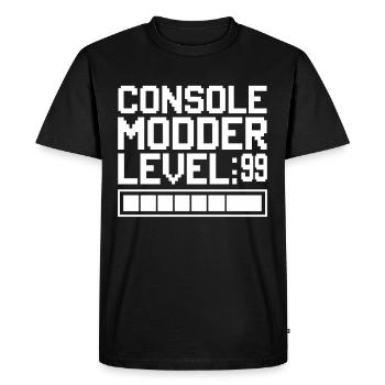 Retro Gaming Repair Vintage Console - Men's Premium Organic T-Shirt - black - Front - Nico (187cm)
