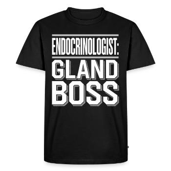 Science médicale pour l’endocrinologie - T-shirt Premium bio Homme - noir - Devant - Nico (187cm)