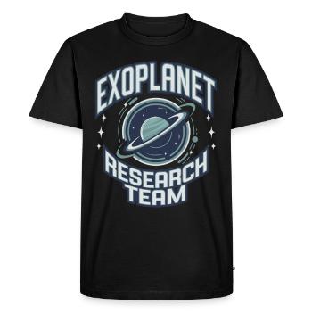 Astrobiologie Exploration spatiale Extraterrestre - T-shirt Premium bio Homme - noir - Devant - Nico (187cm)