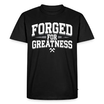 Forge Viking Guerrier Forge nordique Travail du métal - T-shirt Premium bio Homme - noir - Devant - Nico (187cm)