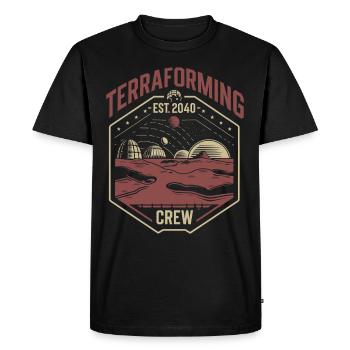 Astrobiology Space Exploration Extraterrestrial - Men's Premium Organic T-Shirt - black - Front - Nico (187cm)