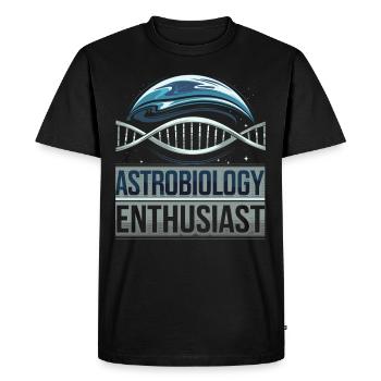 Astrobiology Space Exploration Extraterrestrial - Men's Premium Organic T-Shirt - black - Front - Nico (187cm)