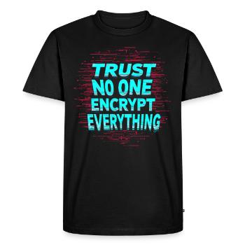 Retro Cryptography Spy Code Roast Spying - Men's Premium Organic T-Shirt - black - Front - Nico (187cm)