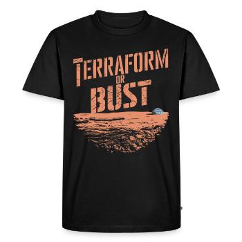Astrobiology Space Exploration Extraterrestrial - Men's Premium Organic T-Shirt - black - Front - Nico (187cm)