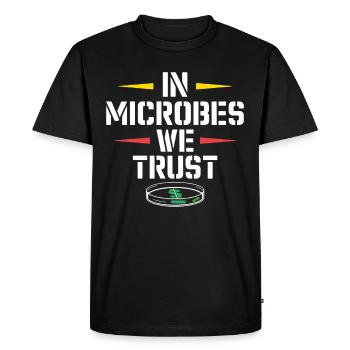 Microscope Enthusiast Lab Technician Science - Men's Premium Organic T-Shirt - black - Front - Nico (187cm)