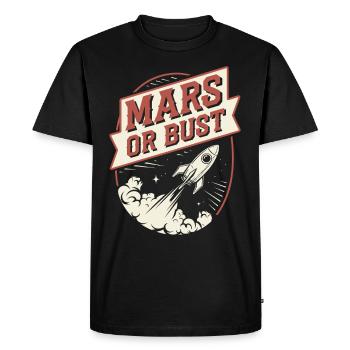 Astrobiology Space Exploration Extraterrestrial - Men's Premium Organic T-Shirt - black - Front - Nico (187cm)