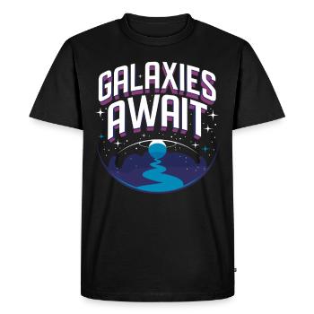 Astrobiology Space Exploration Extraterrestrial - Men's Premium Organic T-Shirt - black - Front - Nico (187cm)