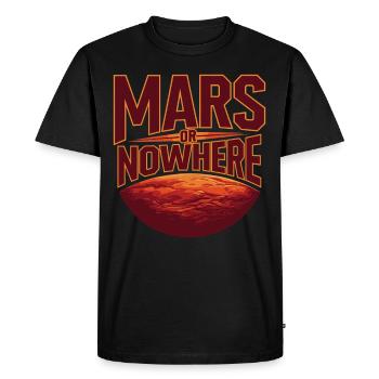 Astrobiology Space Exploration Extraterrestrial - Men's Premium Organic T-Shirt - black - Front - Nico (187cm)