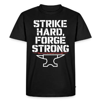 Forge Viking Guerrier Forge nordique Travail du métal - T-shirt Premium bio Homme - noir - Devant - Nico (187cm)