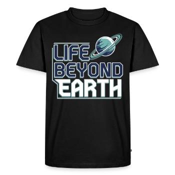 Astrobiology Space Exploration Extraterrestrial - Men's Premium Organic T-Shirt - black - Front - Nico (187cm)