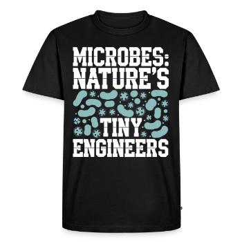 Microscope Enthusiast Lab Technician Science - Men's Premium Organic T-Shirt - black - Front - Nico (187cm)