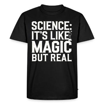 Microscope Enthusiast Lab Technician Science - Men's Premium Organic T-Shirt - black - Front - Nico (187cm)