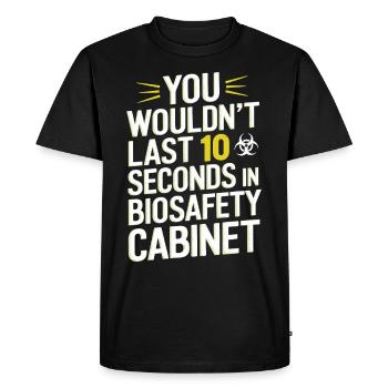 Microscope Enthusiast Lab Technician Science - Men's Premium Organic T-Shirt - black - Front - Nico (187cm)