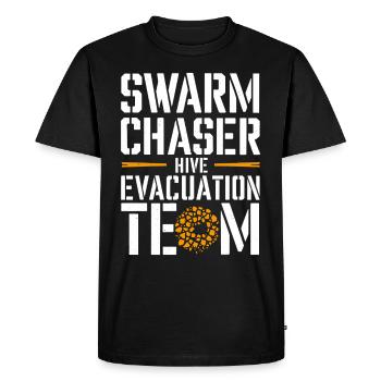 Spécialiste de l’élimination des abeilles Sauvetage en essaim vivant - T-shirt Premium bio Homme - noir - Devant - Nico (187cm)