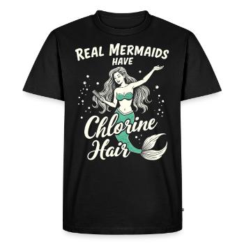 Sirène Artiste sous-marin Sirène - T-shirt Premium bio Homme - noir - Devant - Nico (187cm)