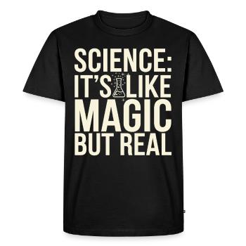 Microscope Enthusiast Lab Technician Science - Men's Premium Organic T-Shirt - black - Front - Nico (187cm)
