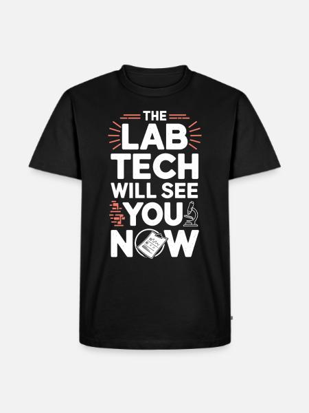 Microscope Enthusiast Lab Technician Science - Men's Premium Organic T-Shirt - black
