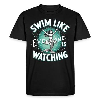 Sirène Artiste sous-marin Sirène - T-shirt Premium bio Homme - noir - Devant - Nico (187cm)