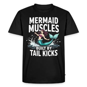 Sirène Artiste sous-marin Sirène - T-shirt Premium bio Homme - noir - Devant - Nico (187cm)