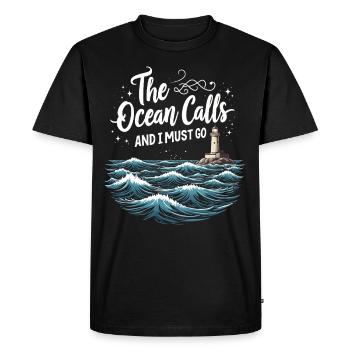 Sirène Artiste sous-marin Sirène - T-shirt Premium bio Homme - noir - Devant - Nico (187cm)