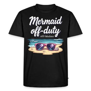 Sirène Artiste sous-marin Sirène - T-shirt Premium bio Homme - noir - Devant - Nico (187cm)