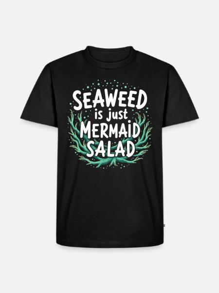 Mermaid Underwater Performer Mermaid - Men's Premium Organic T-Shirt - black