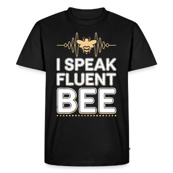 Spécialiste de l’élimination des abeilles Sauvetage en essaim vivant - T-shirt Premium bio Homme - noir - Devant - Nico (187cm)