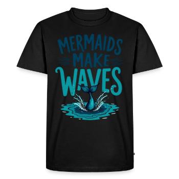 Sirène Artiste sous-marin Sirène - T-shirt Premium bio Homme - noir - Devant - Nico (187cm)