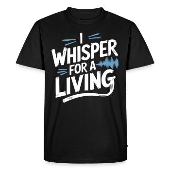 Asmr Creator Relaxation sensorielle Calmant - T-shirt Premium bio Homme - noir - Devant - Nico (187cm)