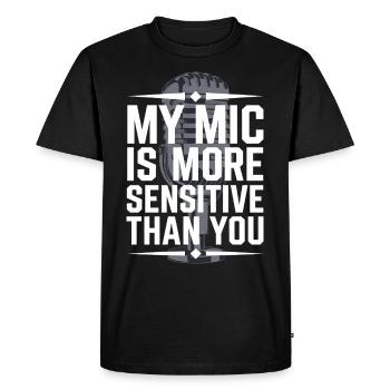Asmr Creator Relaxation sensorielle Calmant - T-shirt Premium bio Homme - noir - Devant - Nico (187cm)