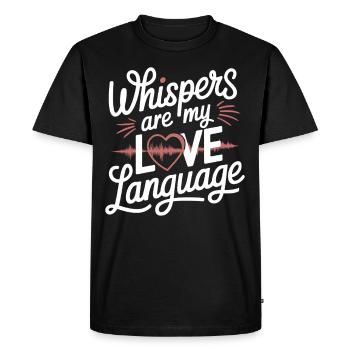 Asmr Creator Sensory Relaxation Calming - Men's Premium Organic T-Shirt - black - Front - Nico (187cm)
