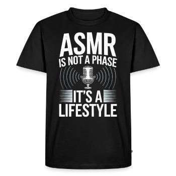 Asmr Creator Relaxation sensorielle Calmant - T-shirt Premium bio Homme - noir - Devant - Nico (187cm)