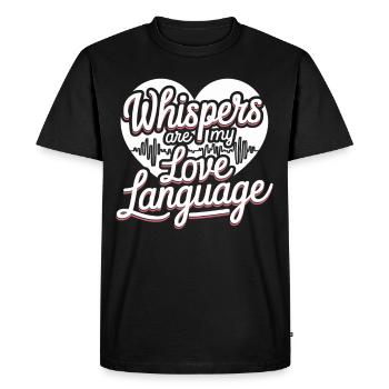 Asmr Creator Sensory Relaxation Calming - Men's Premium Organic T-Shirt - black - Front - Nico (187cm)