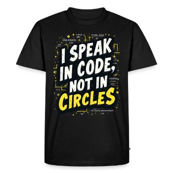 Analyste de données Spécialiste Big Data Business - T-shirt Premium bio Homme - noir - Devant - Nico (187cm)