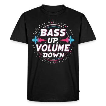 Producteur de musique 808 Bass Hip-hop Beatmaker - T-shirt Premium bio Homme - noir - Devant - Nico (187cm)