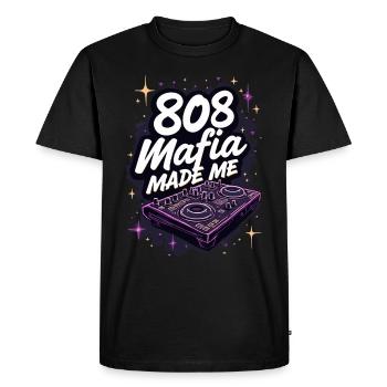 Producteur de musique 808 Bass Hip-hop Beatmaker - T-shirt Premium bio Homme - noir - Devant - Nico (187cm)