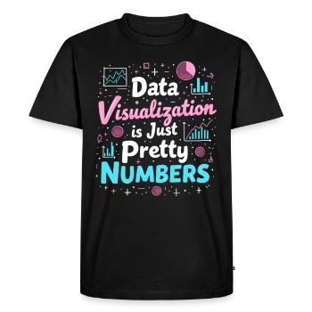 Analyste de données Spécialiste Big Data Business - T-shirt Premium bio Homme - noir - Devant - Nico (187cm)