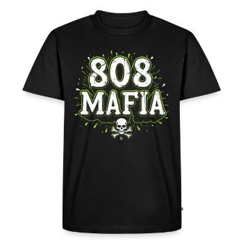 Producteur de musique 808 Bass Hip-hop Beatmaker - T-shirt Premium bio Homme - noir - Devant - Nico (187cm)