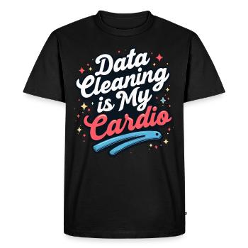 Analyste de données Spécialiste Big Data Business - T-shirt Premium bio Homme - noir - Devant - Nico (187cm)