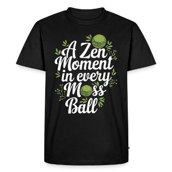 Kokedama Moss Ball Plants Japanese Gardening - Men's Premium Organic T-Shirt - black - Front - Nico (187cm)