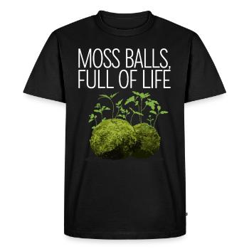 Kokedama Moss Ball Plants Japanese Gardening - Men's Premium Organic T-Shirt - black - Front - Nico (187cm)