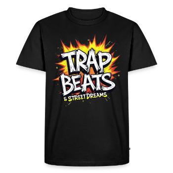 Producteur de musique 808 Bass Hip-hop Beatmaker - T-shirt Premium bio Homme - noir - Devant - Nico (187cm)