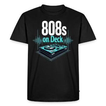 Producteur de musique 808 Bass Hip-hop Beatmaker - T-shirt Premium bio Homme - noir - Devant - Nico (187cm)