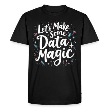 Analyste de données Spécialiste Big Data Business - T-shirt Premium bio Homme - noir - Devant - Nico (187cm)