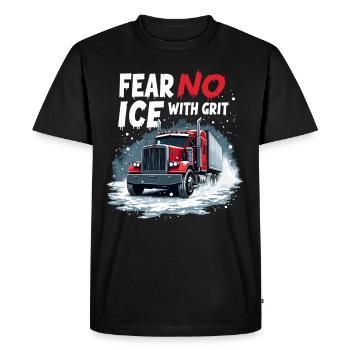 e Road Trucker Extreme Winter Driving - Men's Premium Organic T-Shirt - black - Front - Nico (187cm)